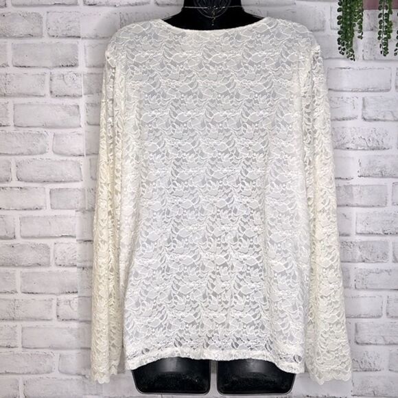 Emma James Vintage Lace Layered Blouse Top Shirt Size 1X - Picture 3 of 4
